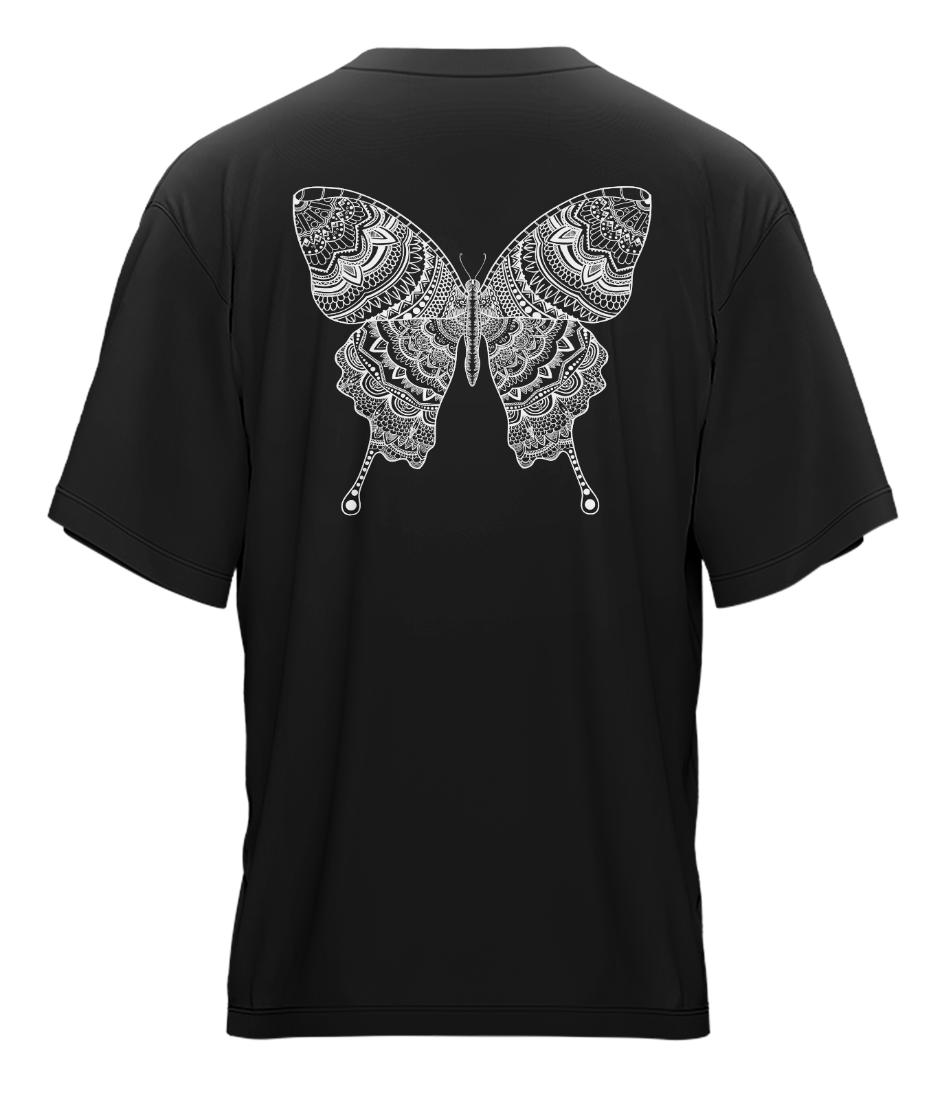 Butterfly - Black & White - Premium 240gsm French Terry
