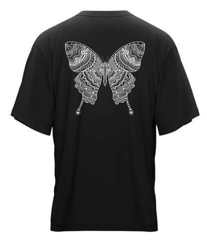 Butterfly - Black & White - Premium 240gsm French Terry