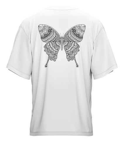 Butterfly - Black & White - Premium 240gsm French Terry
