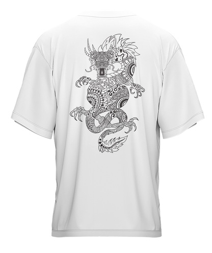 Dragon - Black & White - Premium 240gsm French Terry