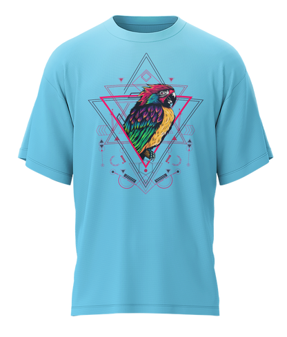 Parrot - Fantasy - 240gsm French Terry Oversized T-shirts, Biowashed