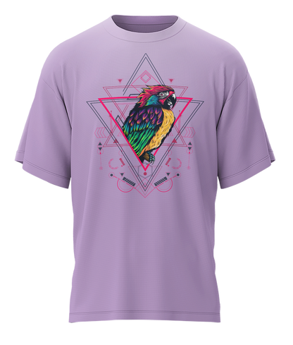 Parrot - Fantasy - 240gsm French Terry Oversized T-shirts, Biowashed