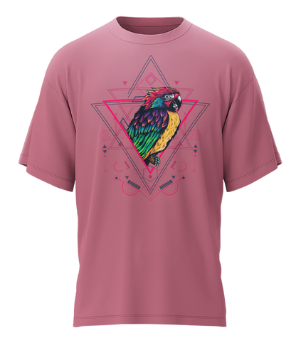 Parrot - Fantasy - 240gsm French Terry Oversized T-shirts, Biowashed