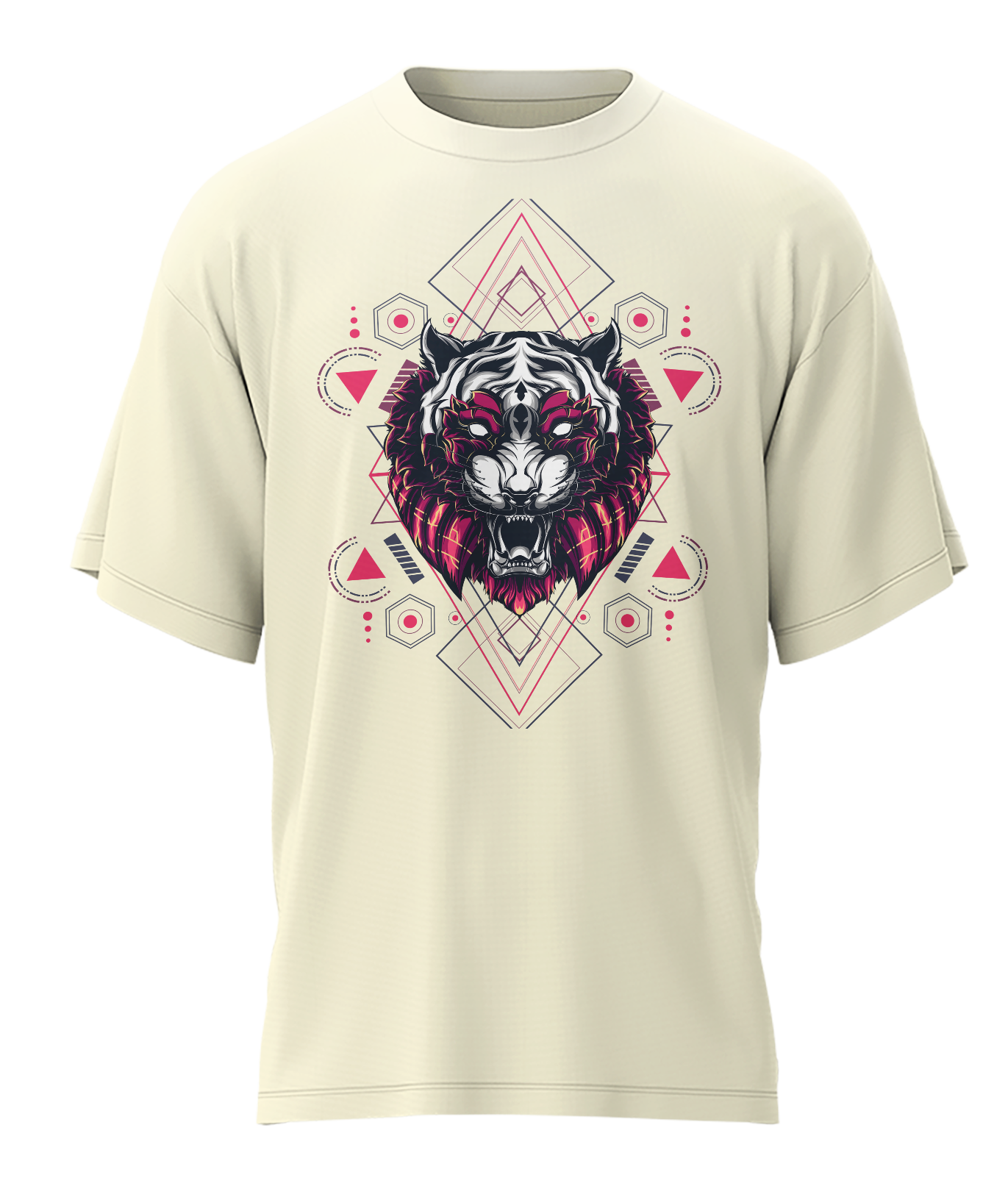 Tiger - Fantasy - 240gsm French Terry Oversized T-shirts, Biowashed