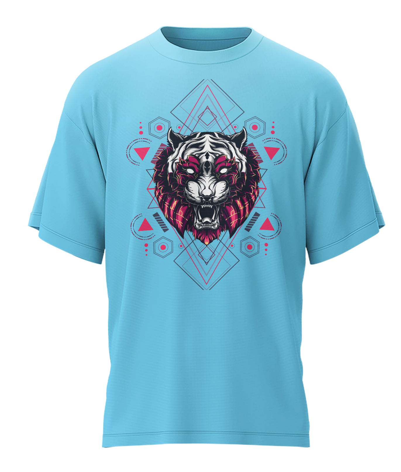 Tiger - Fantasy - 240gsm French Terry Oversized T-shirts, Biowashed