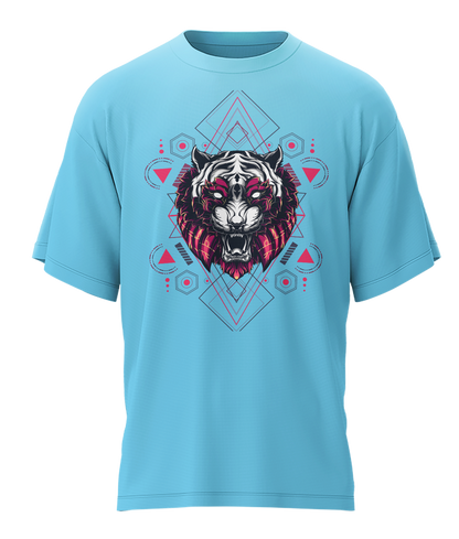Tiger - Fantasy - 240gsm French Terry Oversized T-shirts, Biowashed