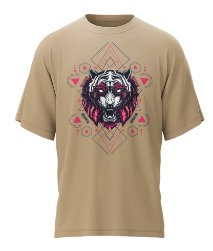 Tiger - Fantasy - 240gsm French Terry Oversized T-shirts, Biowashed