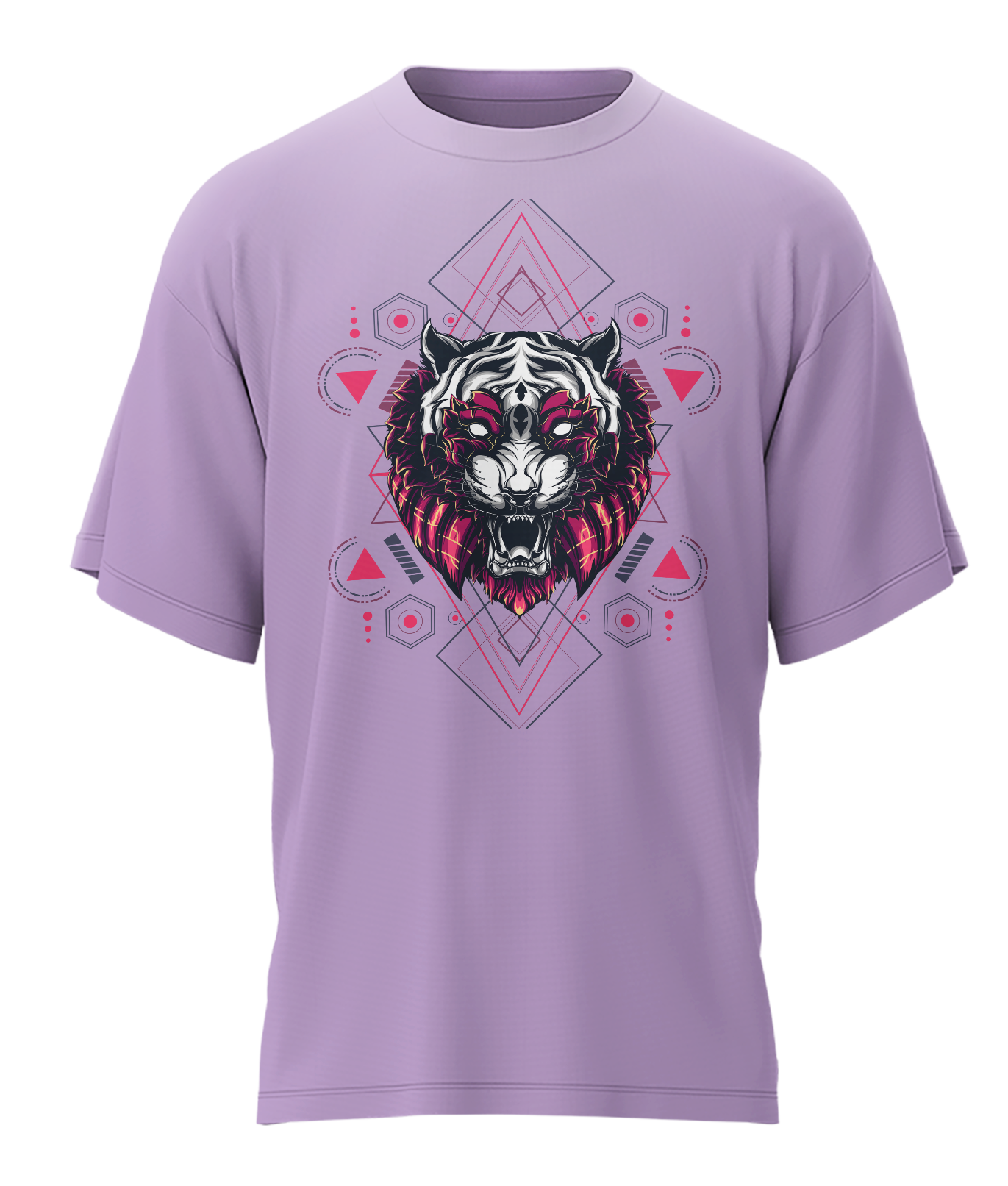 Tiger - Fantasy - 240gsm French Terry Oversized T-shirts, Biowashed