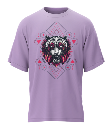 Tiger - Fantasy - 240gsm French Terry Oversized T-shirts, Biowashed