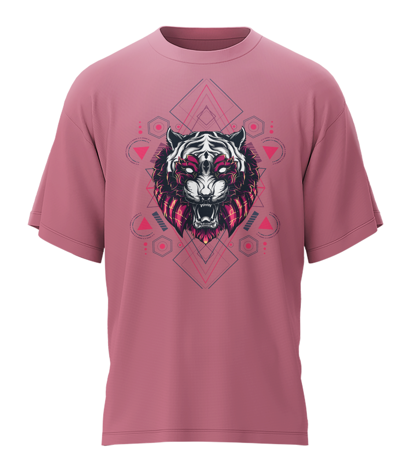 Tiger - Fantasy - 240gsm French Terry Oversized T-shirts, Biowashed