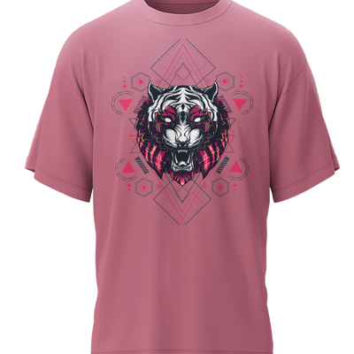 Tiger - Fantasy - 240gsm French Terry Oversized T-shirts, Biowashed