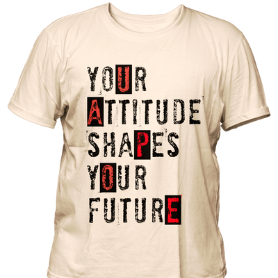 Quote - Attitude - Premium, 200gsm Cotton T-shirt, Regular, Biowashed