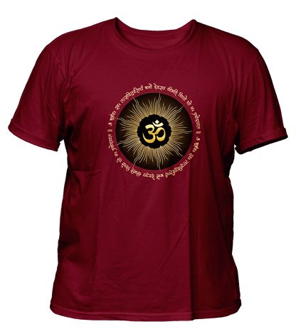 Om - Devotion - Premium 200Gsm Round Neck Regular T-Shirts Bio Washed